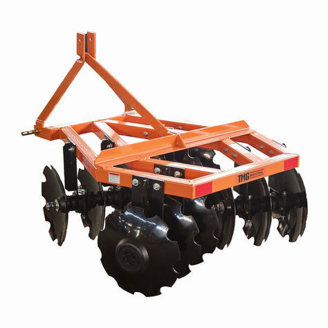 TMG Industrial 48” Notched Disc Harrow, 3-Point Hitch, Cat 1 Hook-up, 20-30 HP Tractors, TMG-TDH04