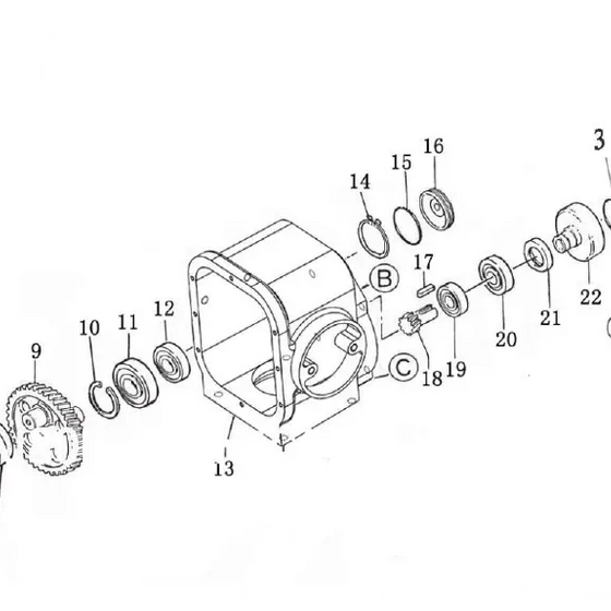 TMG-RM80 Engine Housing with Connecting Rod