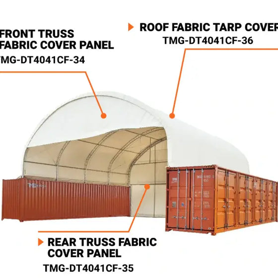 TMG-DT4041CF-35 Rear end wall cover panel, 32oz PVC900 (upgraded)