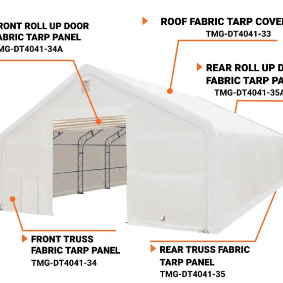 TMG-DT4041-33 Roof top fabric tarp cover, 32oz PVC900 (upgraded)
