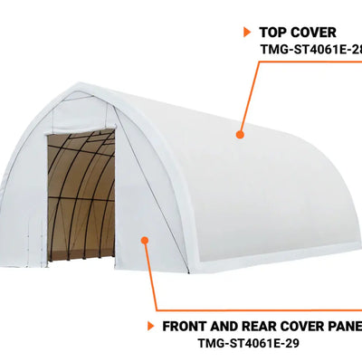 TMG-ST4061E-29 End wall cover (11oz PE tarp)