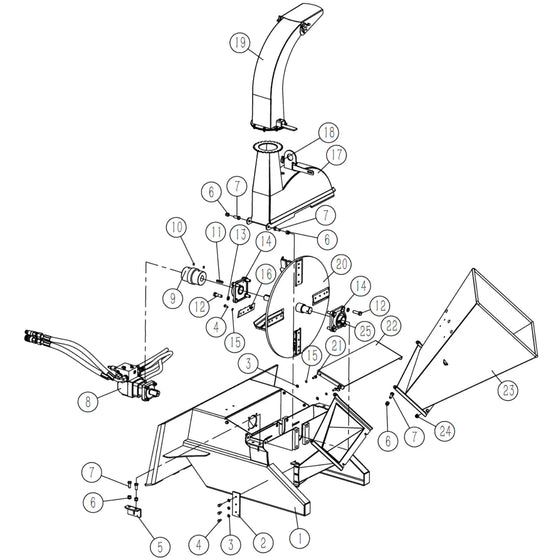 TMG-WC42S-16 Rotor Blades and Ledger Blade Set, Pack of 5, Hardware Included TMG-Parts