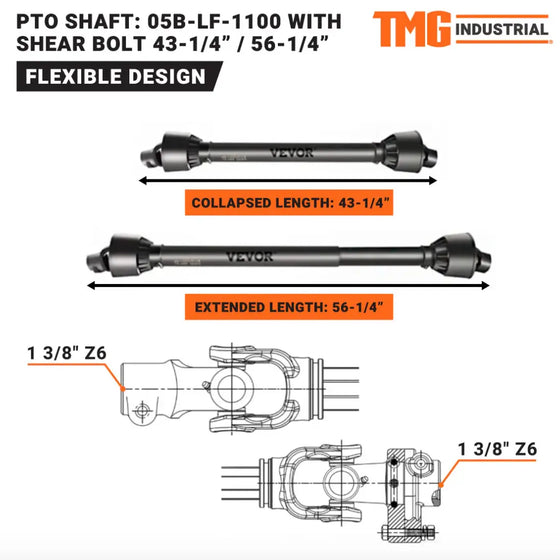 TMG-TSB48/65 PTO Shaft
