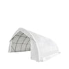 6.1 m x 9.1 m (20' x 30') Arch Wall Peak Ceiling Storage Shelter with Heavy Duty 576 gsm (17 oz) PVC Cover & Drive Through Doors, TMG-ST2032PV (Previously ST2031PV)