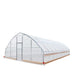 7.6 m x 12.2 m (25' x 40') Tunnel Greenhouse Grow Tent w/0.15 mm (6 Mil) Clear EVA Plastic Film, Cold Frame, Hand Crank Roll-Up Sides, Peak Ceiling Roof, TMG-GH2540-V2 (Previously GH2540) TMG Industrial Australia
