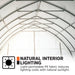 6.1 m x 9.1 m (20' x 30') Arch Wall Peak Ceiling Storage Shelter with Heavy Duty 576 gsm (17 oz) PVC Cover & Drive Through Doors, TMG-ST2032PV (Previously ST2031PV) TMG Industrial Australia
