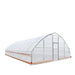 7.6 m x 12.2 m (25' x 40') Tunnel Greenhouse Grow Tent w/0.15 mm (6 Mil) Clear EVA Plastic Film, Cold Frame, Hand Crank Roll-Up Sides, Peak Ceiling Roof, TMG-GH2540-V2 (Previously GH2540) TMG Industrial Australia