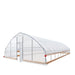 7.6 m x 12.2 m (25' x 40') Tunnel Greenhouse Grow Tent w/0.15 mm (6 Mil) Clear EVA Plastic Film, Cold Frame, Hand Crank Roll-Up Sides, Peak Ceiling Roof, TMG-GH2540-V2 (Previously GH2540) TMG Industrial Australia