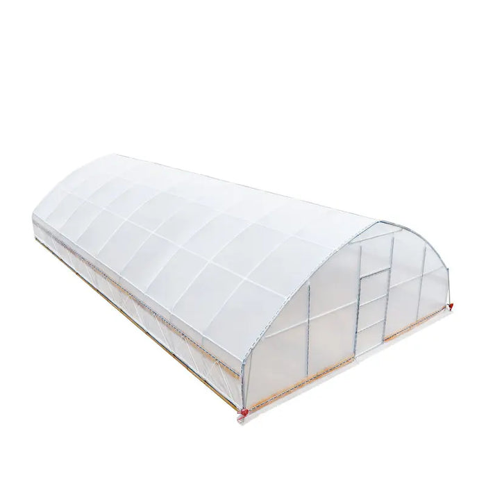 7.6 m x 12.2 m (25' x 40') Tunnel Greenhouse Grow Tent w/0.15 mm (6 Mil) Clear EVA Plastic Film, Cold Frame, Hand Crank Roll-Up Sides, Peak Ceiling Roof, TMG-GH2540-V2 (Previously GH2540) TMG Industrial Australia