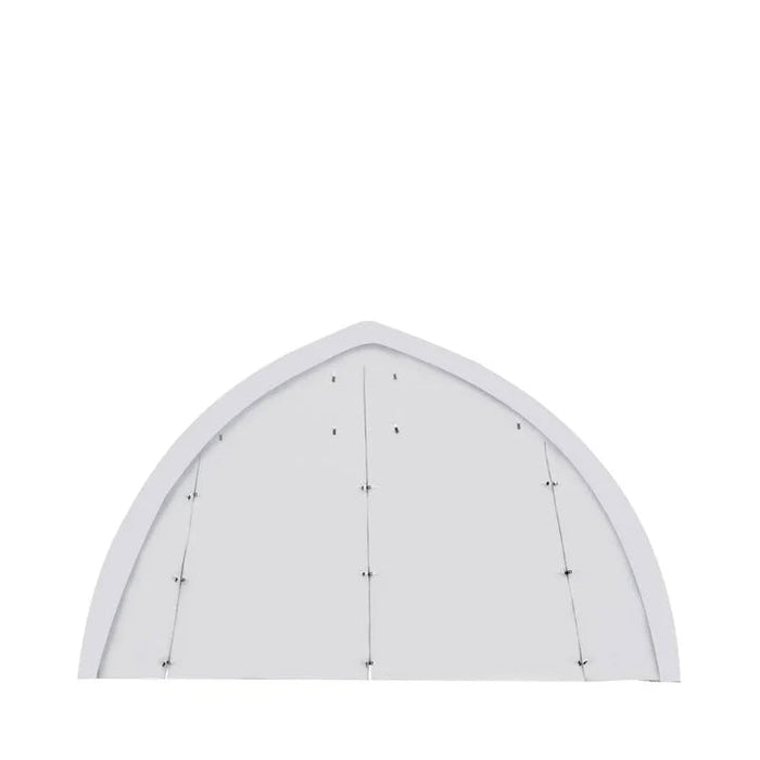 6.1 m x 9.1 m (20' x 30') Arch Wall Peak Ceiling Storage Shelter with Heavy Duty 576 gsm (17 oz) PVC Cover & Drive Through Doors, TMG-ST2032PV (Previously ST2031PV) TMG Industrial Australia