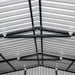 TMG-MS1624A 16' x 24' metal garage shed with swing front and side doors and 10'6" peak height
