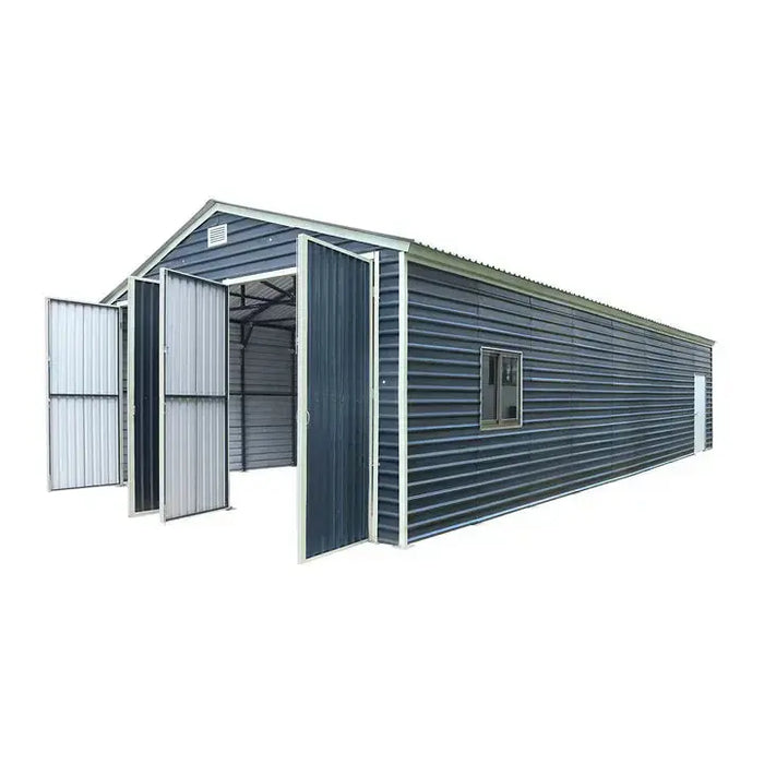 6 x 12 m Metal Garage Shed, 2.8 m High Double Front Doors, 4 m Peak, 72 m² TMG-MS2040 TMG Industrial Australia