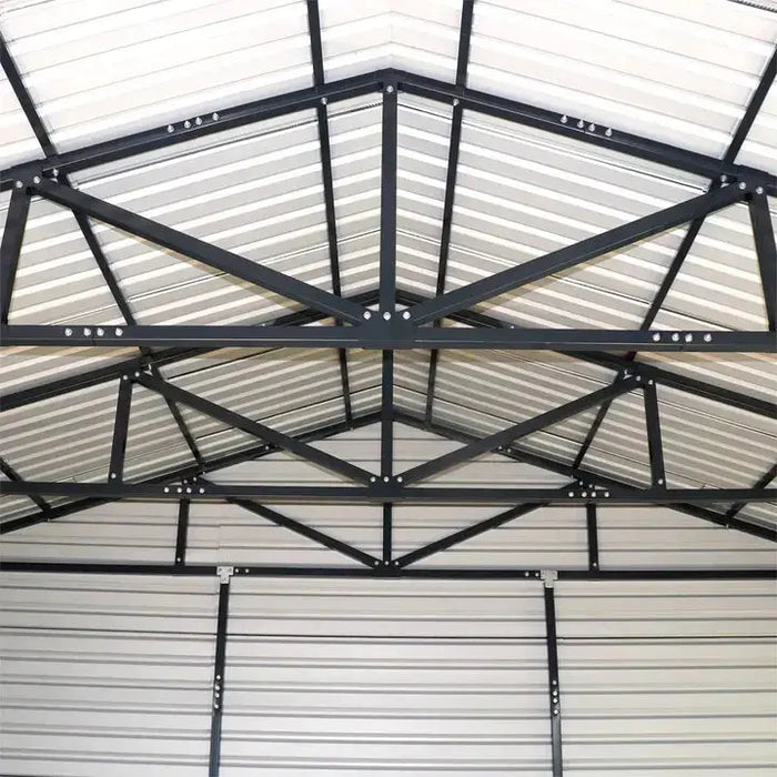 6 x 12 m Metal Garage Shed, 2.8 m High Double Front Doors, 4 m Peak, 72 m² TMG-MS2040 TMG Industrial Australia