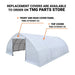9m × 12m Peak Ceiling Storage Shelter with Heavy Duty 450 GSM PVC Cover & Drive Through Doors, TMG-ST3042V (Previously ST3040V) TMG Industrial Australia