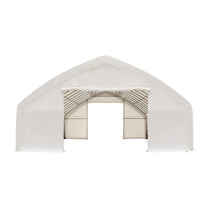 9 x 15 m Straight Wall, Peak Ceiling Storage Shelter with PVC Cover, TMG-ST3052V (Previously ST3050V) TMG Industrial Australia