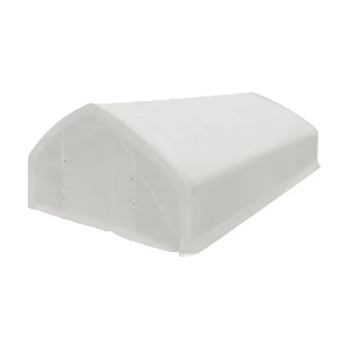 9 x 15 m Straight Wall, Peak Ceiling Storage Shelter with PVC Cover, TMG-ST3052V (Previously ST3050V) TMG Industrial Australia