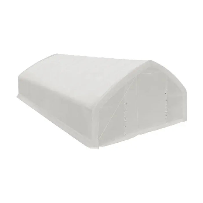 9 x 15 m Straight Wall, Peak Ceiling Storage Shelter with PVC Cover, TMG-ST3052V (Previously ST3050V) TMG Industrial Australia