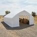 9 x 15 m Straight Wall Peak Ceiling Storage Shelter with Heavy Duty 300 GSM PE Cover TMG-ST3052E (Previously ST3050E) TMG Industrial Australia