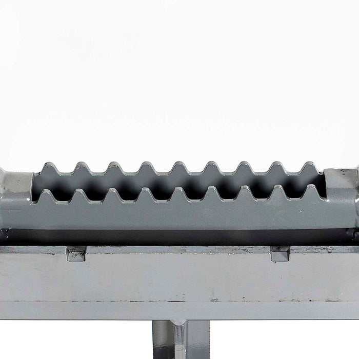 42" pallet fork for skid steer with heavy-duty Class II forks, 4,200 lbs capacity, and wide guard, TMG-SPF42