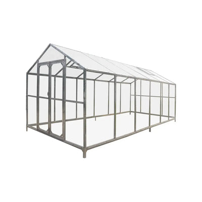 TMG Heavy Series™ 2.4 x 6.1 m Greenhouse Kit with Galvanized Steel Frame, Polycarb Roof and Crystal-Clear Walls, TMG-GH821 TMG Industrial Australia