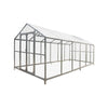 TMG Heavy Series™ 2.4 x 6.1 m Greenhouse Kit with Galvanized Steel Frame, Polycarb Roof and Crystal-Clear Walls, TMG-GH821