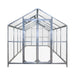 TMG Heavy Series™ 2.4 x 6.1 m Greenhouse Kit with Galvanized Steel Frame, Polycarb Roof and Crystal-Clear Walls, TMG-GH821 TMG Industrial Australia