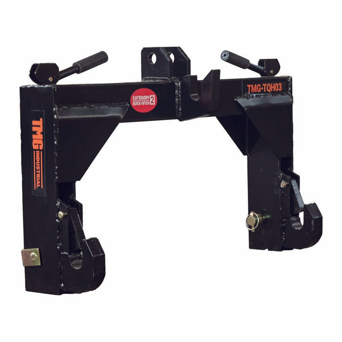 TMG Industrial Tractor 3-Point Quick Hitch, 3600 Lb Capacity, CAT 2 Hook-Up, 90 HP Tractor, ASAE Specifications, TMG-TQH03