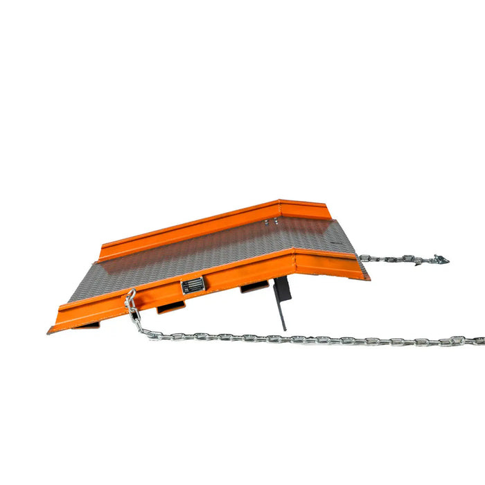 TMG-FLR13 forklift loading ramp, 60” x 48”, 53-½” usable width with locking legs and side curbs
