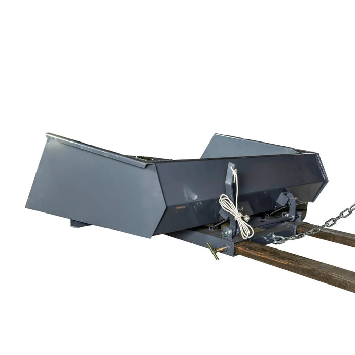 TMG-FSB64 forklift snow bucket, 64” x 55” with 90° dump angle
