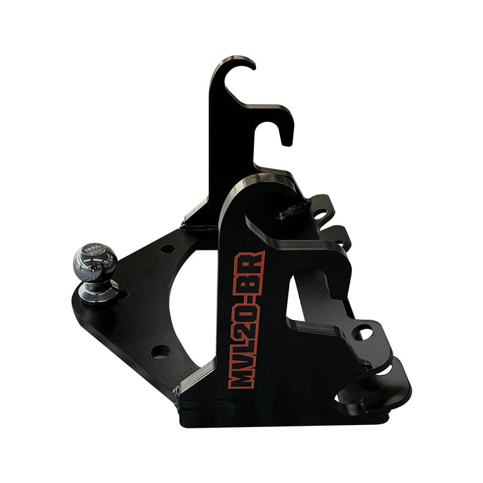 50 mm (2") Ball Mount Hitch Receiver, Works for TMG-MVL16 & TMG-MVL20 Stand-on Skid Steer, TMG-MVL20-BR TMG Industrial Australia