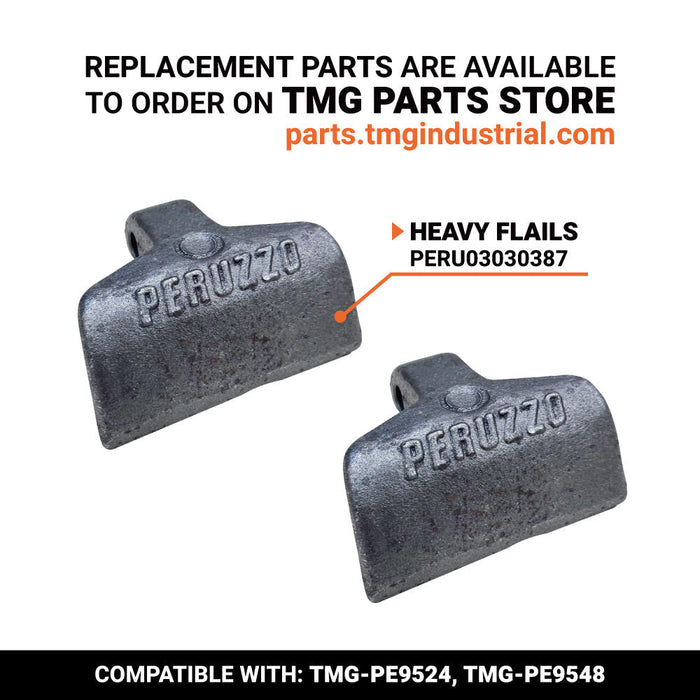 PERU03030387 Peruzzo Heavy flails (Pack of 2) for BULL CROSS, BULL SUPER and BULL REVERSE