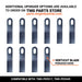 PERU05010096 Peruzzo 3mm Thickness Hardox Steel Verticut Blades (Pack of 10)
