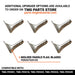 PERU07020183 Peruzzo Moulded paddle flail (Patented) with hole for SCORPION, FOX-S, MOTOFOX, KOALA GROUND and KOALA PRO (Pack of 6)