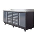 Pro Series 7-Ft 12-Drawer Workbench with Stainless Steel Top, Ball Bearing Double Slides & Casters TMG-WB712 TMG Industrial Australia