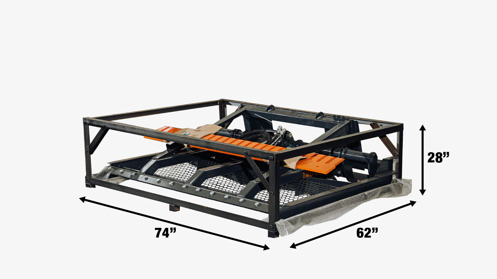 72” Skid Steer Hydraulic Land Plane Scarifier, 8 Hydraulic Adjustable Ripper Teeth, Reversible Planer Comb, Grading, Spreading & Leveling, TMG-SLP75-shipping-info-image