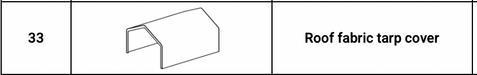 TMG-DT4063-PRO-33 Roof top fabric tarp cover, 32oz PVC900 (upgraded)