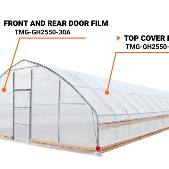 TMG-GH2550-30 Top cover (6 Mil clear EVA plastic film)