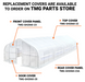 TMG-GH2060-22 Top cover (12 Mil Ripstop Leno Mesh PE180)
