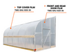 TMG-GHL1020-35 Top cover with two end walls (6 Mil clear EVA plastic film)