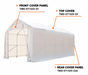 TMG-ST1525-(23+23A) Front and rear end wall combo kit PVC450