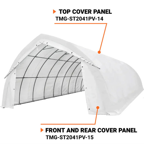 TMG-ST2041PV-14 Top Cover, 17oz white PVC