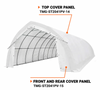 TMG-ST2041PV-14 Top Cover, 17oz white PVC