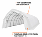 TMG-ST2041PV-14 Top Cover, 17oz white PVC