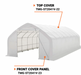 TMG-ST2041V-22 Top cover, 17oz white PVC tarp