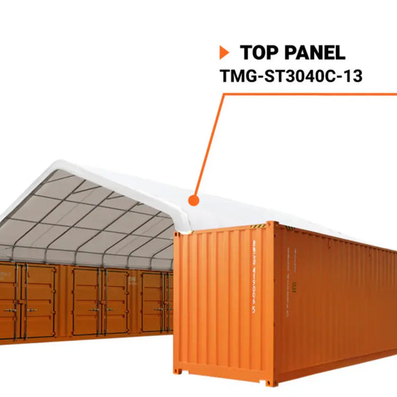 TMG-ST3040C-13 Top cover, 11oz white PE tarp
