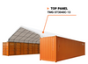TMG-ST3040C-13 Top cover, 11oz white PE tarp