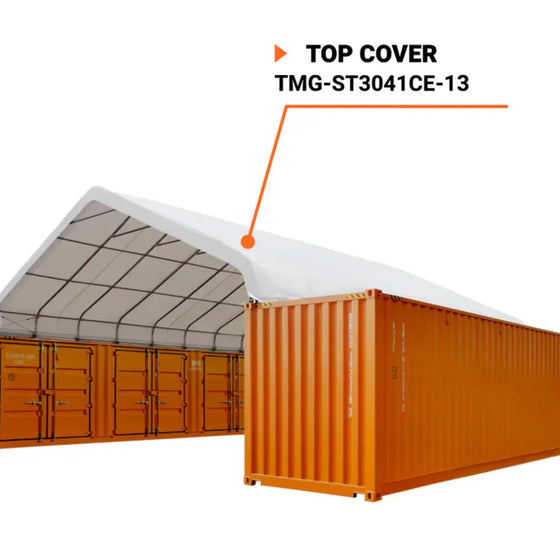 TMG-ST3041CE-13 Top cover, 11oz white PE tarp