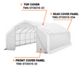 TMG-ST2031V-23A Rear end wall cover (17oz white PVC tarp)