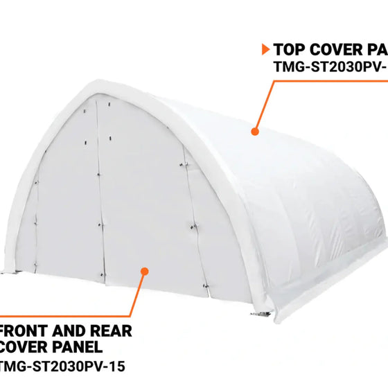 TMG-ST2031PV-14 Top Cover, 17oz white PVC
