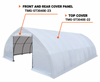 TMG-ST3040E-23 End wall cover (11oz PE tarp)